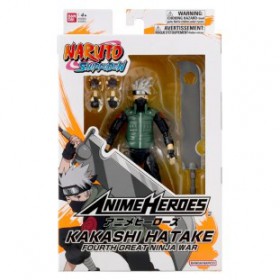 Naruto Shippuden Kakashi Fourth Great Ninja War Anime Heroes Bandai